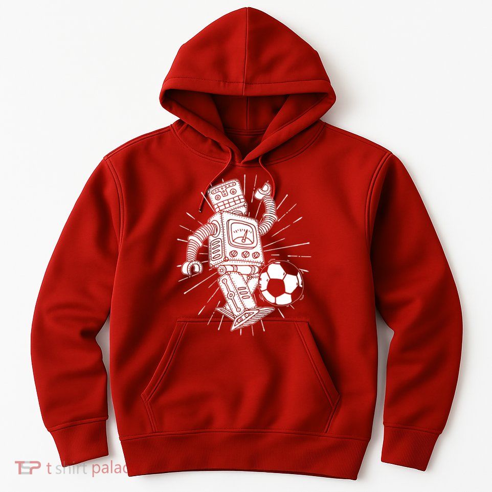 Retro Soccer Robot Hoodie