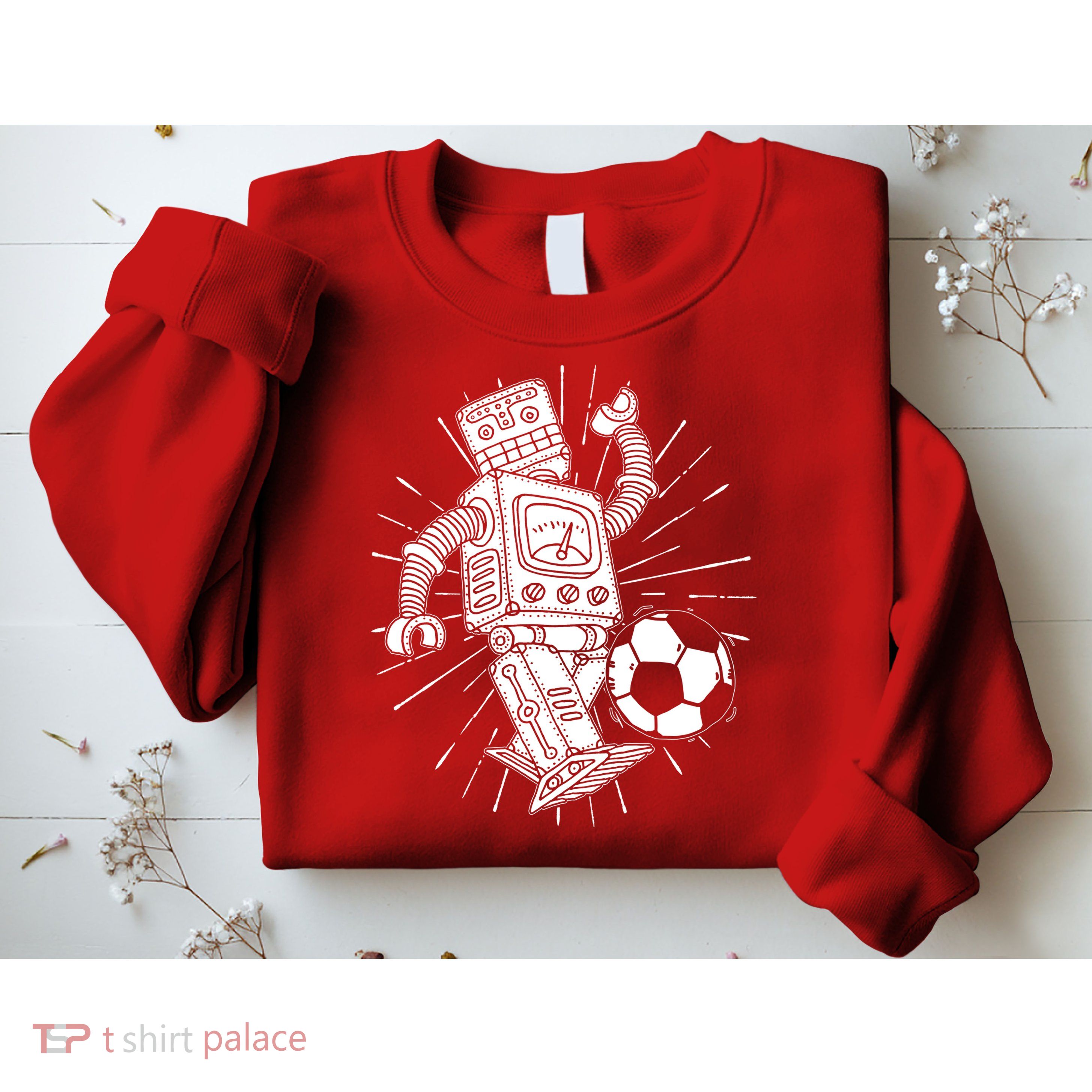 Retro Soccer Robot Sweatshirt