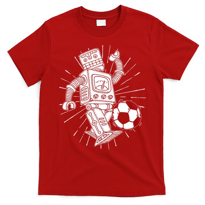 Retro Soccer Robot T-Shirt