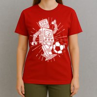 Retro Soccer Robot T-Shirt