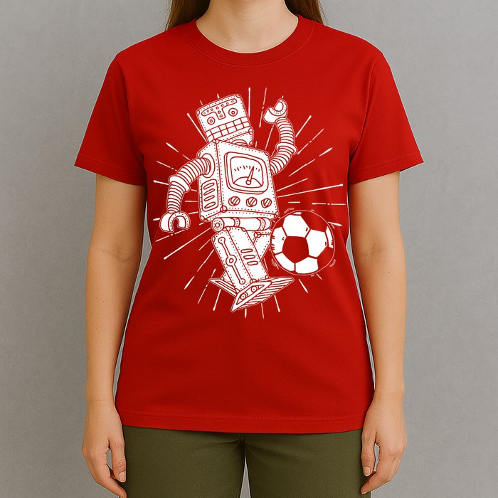 Retro Soccer Robot T-Shirt