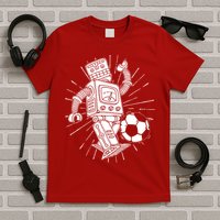 Retro Soccer Robot T-Shirt