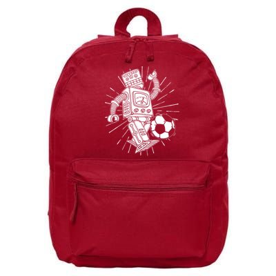Retro Soccer Robot 16 in Basic Backpack