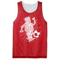 Retro Soccer Robot Mesh Reversible Basketball Jersey Tank