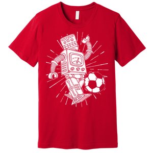 Retro Soccer Robot Premium T-Shirt