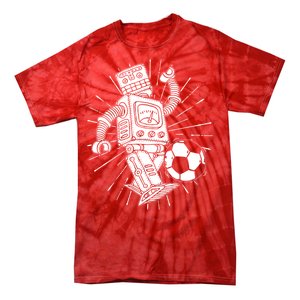 Retro Soccer Robot Tie-Dye T-Shirt