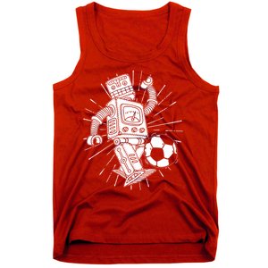 Retro Soccer Robot Tank Top