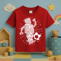 Retro Soccer Robot Toddler T-Shirt
