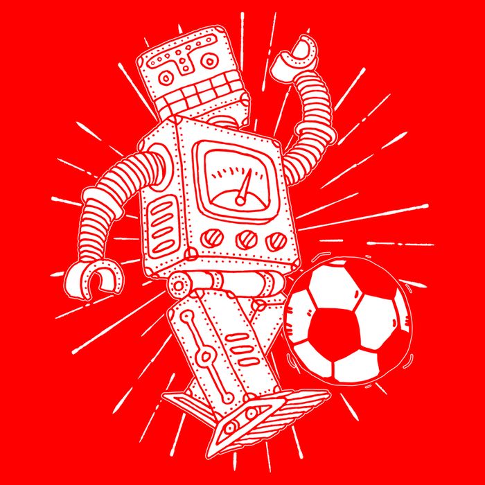 Retro Soccer Robot Toddler T-Shirt