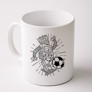 Retro Soccer Robot Coffee Mug