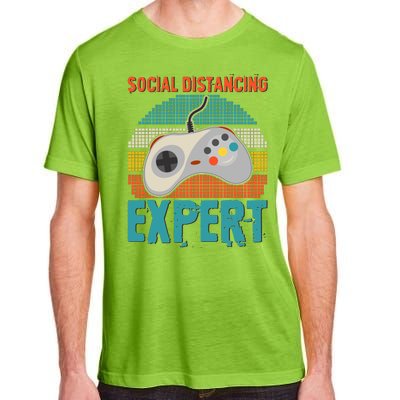 Retro Social Distancing Expert Video Gamer Adult ChromaSoft Performance T-Shirt