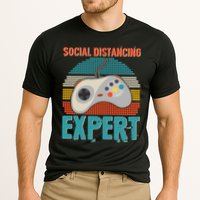 Retro Social Distancing Expert Video Gamer Cooling Performance Crew T-Shirt