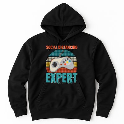 Retro Social Distancing Expert Video Gamer Hoodie
