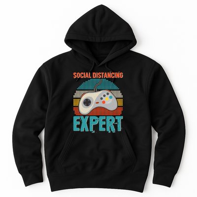 Retro Social Distancing Expert Video Gamer Hoodie