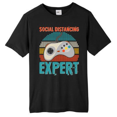 Retro Social Distancing Expert Video Gamer Tall Fusion ChromaSoft Performance T-Shirt