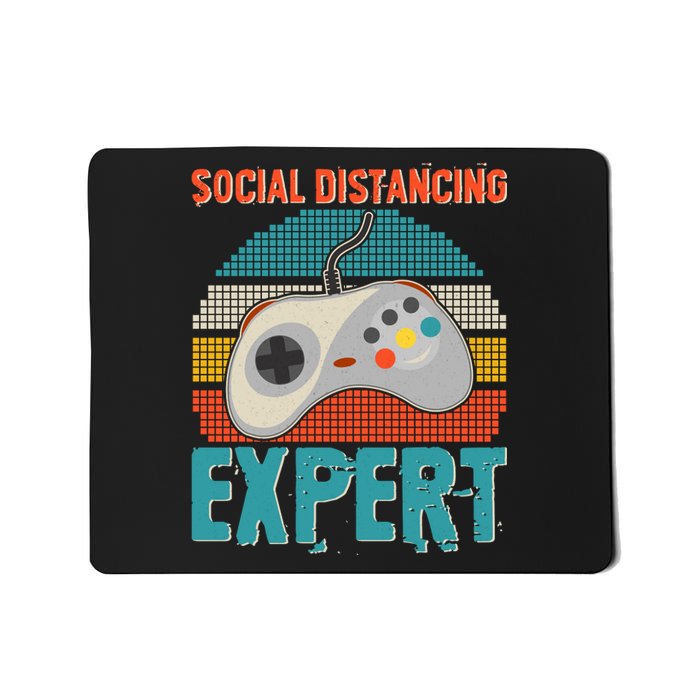 Retro Social Distancing Expert Video Gamer Mousepad