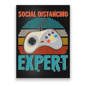 Retro Social Distancing Expert Video Gamer Poster