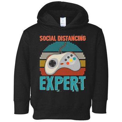 Retro Social Distancing Expert Video Gamer Toddler Hoodie