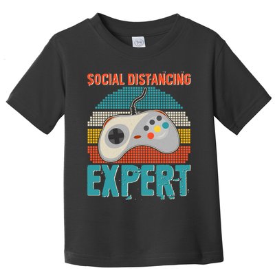 Retro Social Distancing Expert Video Gamer Toddler T-Shirt
