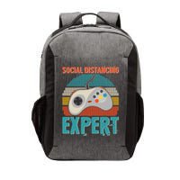 Retro Social Distancing Expert Video Gamer Vector Backpack