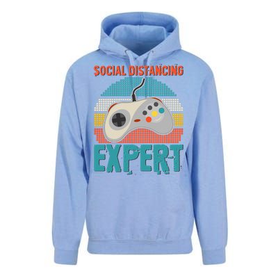 Retro Social Distancing Expert Video Gamer Unisex Surf Hoodie