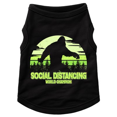 Retro Social Distancing World Champion Sasquatch Doggie Tank