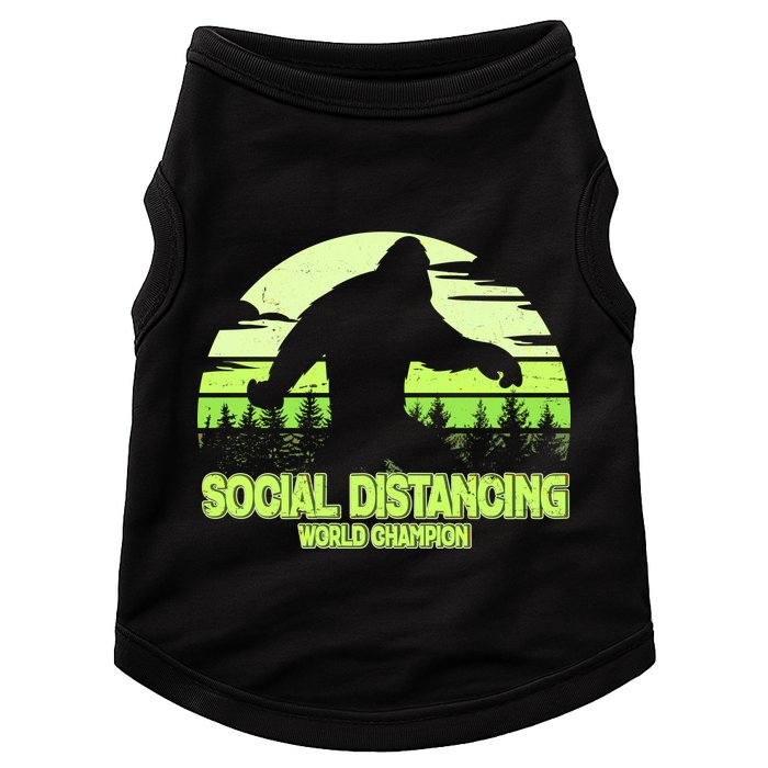 Retro Social Distancing World Champion Sasquatch Doggie Tank