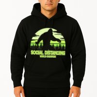 Retro Social Distancing World Champion Sasquatch Hoodie