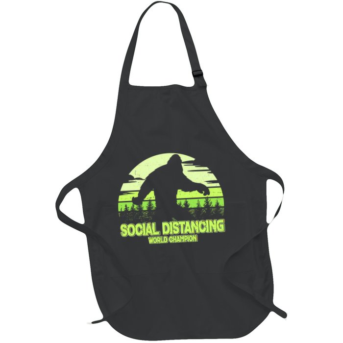 Retro Social Distancing World Champion Sasquatch Apron