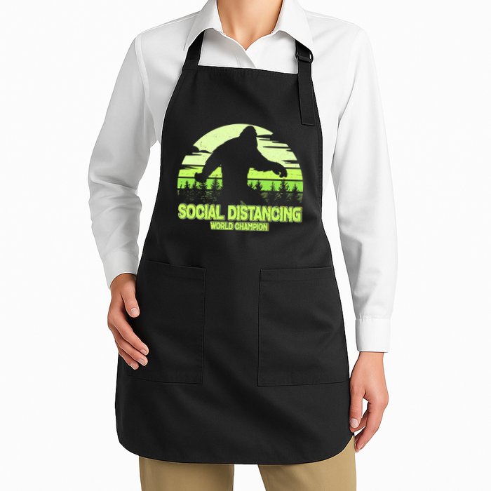 Retro Social Distancing World Champion Sasquatch Apron