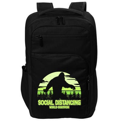 Retro Social Distancing World Champion Sasquatch Impact Tech Backpack
