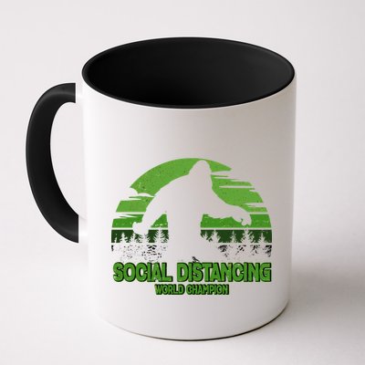 Retro Social Distancing World Champion Sasquatch Mug
