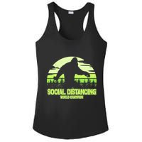 Retro Social Distancing World Champion Sasquatch Ladies PosiCharge Competitor Racerback Tank