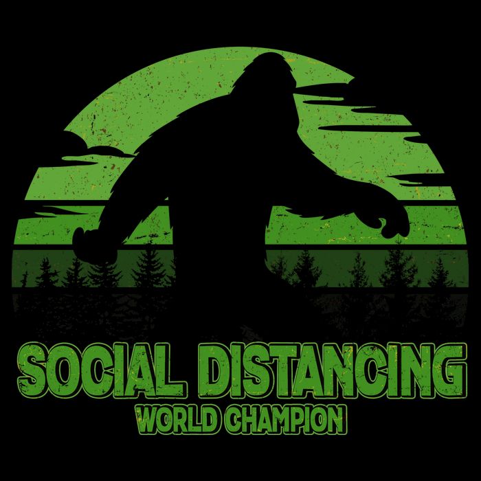 Retro Social Distancing World Champion Sasquatch 16oz Travel Tumbler