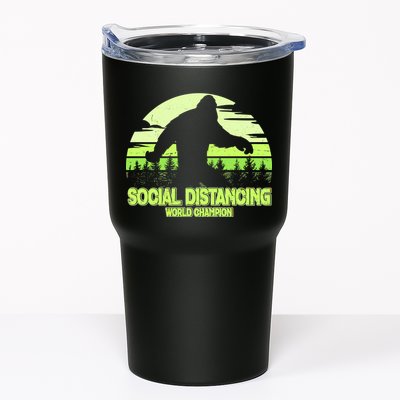 Retro Social Distancing World Champion Sasquatch Tumbler