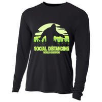 Retro Social Distancing World Champion Sasquatch Cooling Performance Long Sleeve Crew