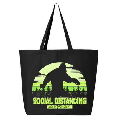 Retro Social Distancing World Champion Sasquatch 25L Jumbo Tote