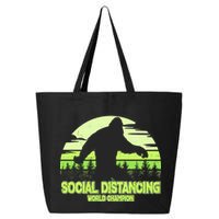 Retro Social Distancing World Champion Sasquatch 25L Jumbo Tote