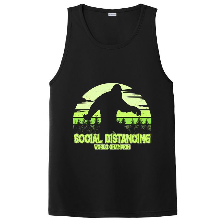 Retro Social Distancing World Champion Sasquatch PosiCharge Competitor Tank