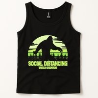 Retro Social Distancing World Champion Sasquatch Tank Top