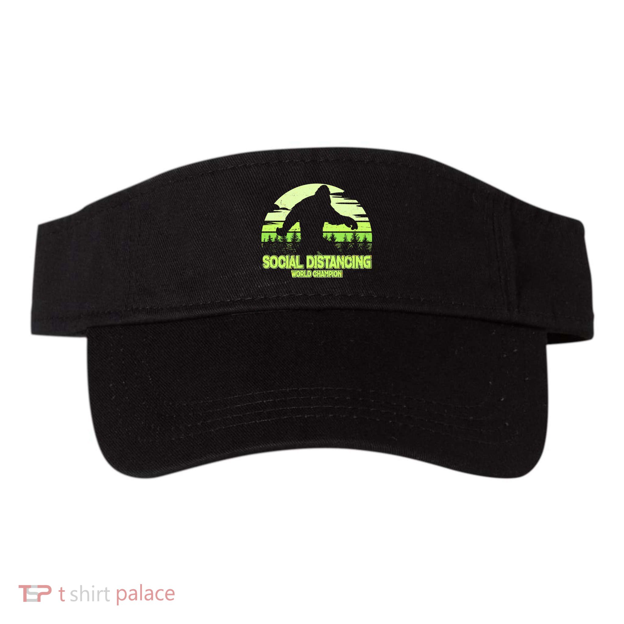 Retro Social Distancing World Champion Sasquatch Visor