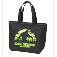 Retro Social Distancing World Champion Sasquatch Zip Tote Bag