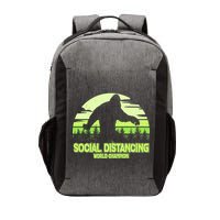 Retro Social Distancing World Champion Sasquatch Vector Backpack