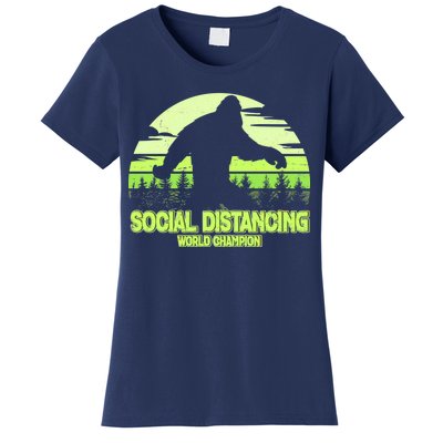 Retro Social Distancing World Champion Sasquatch Women's T-Shirt