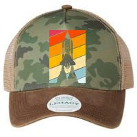 Retro Space Rocket Launch Legacy Tie Dye Trucker Hat
