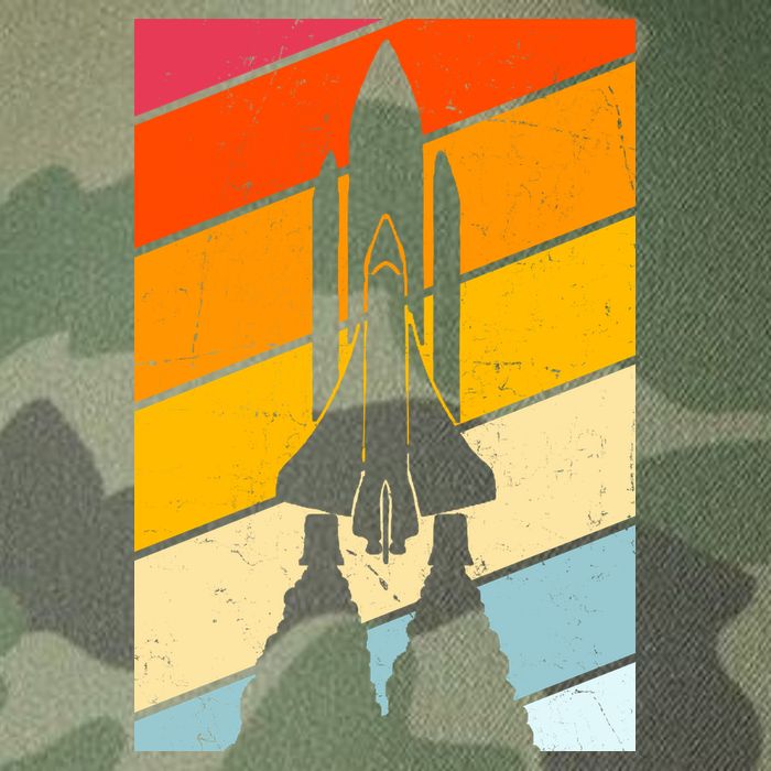 Retro Space Rocket Launch Legacy Tie Dye Trucker Hat