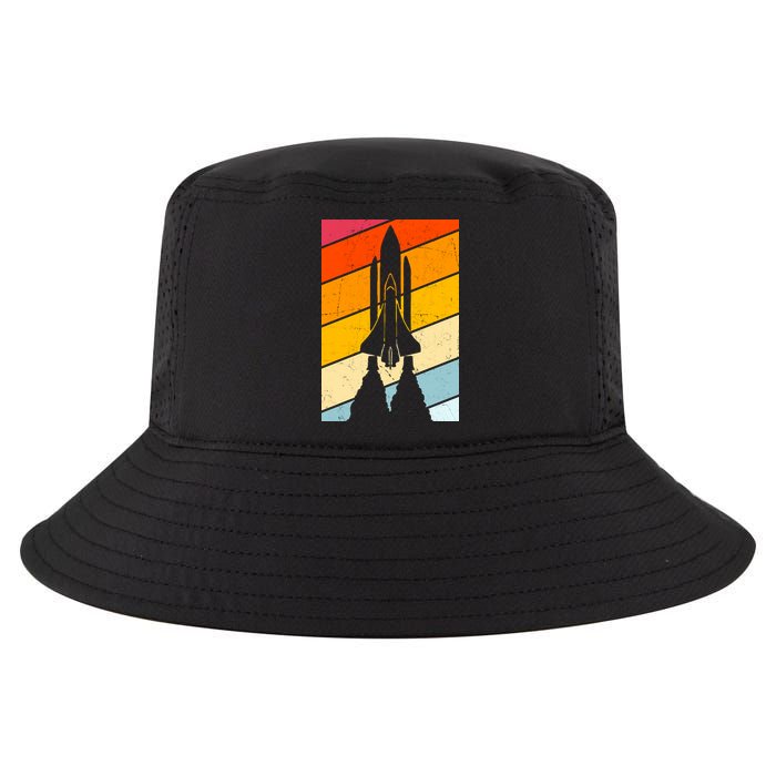 Retro Space Rocket Launch Cool Comfort Performance Bucket Hat