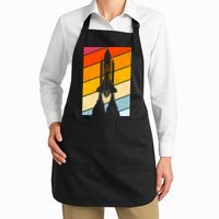 Retro Space Rocket Launch Apron