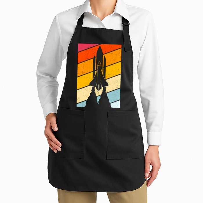 Retro Space Rocket Launch Apron