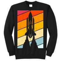 Retro Space Rocket Launch Sweatshirt